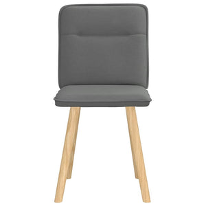 Sedie da Pranzo 2 pz Grigio Scuro in Tessuto