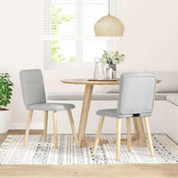 Sedie da Pranzo 2 pz Grigio Nuvola in Tessuto 4101229