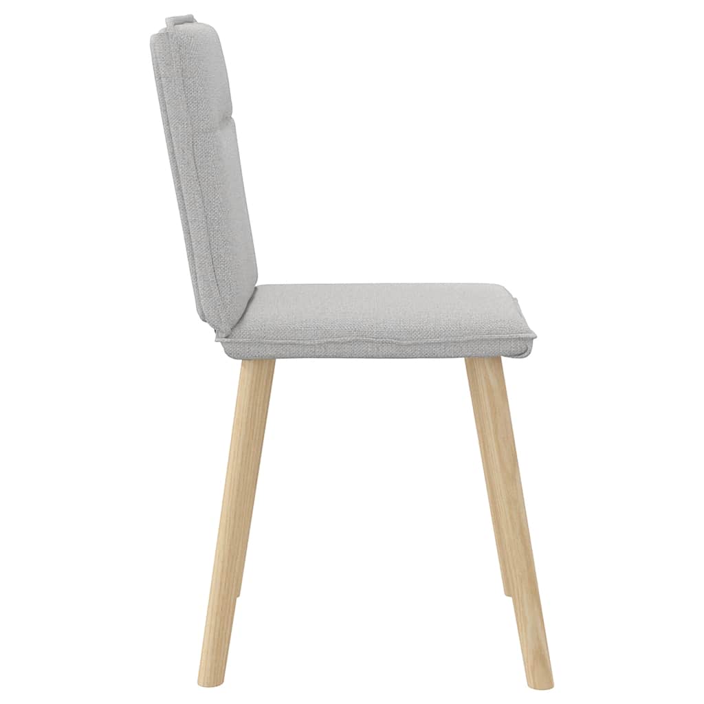 Sedie da Pranzo 2 pz Grigio Nuvola in Tessuto