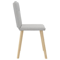 Sedie da Pranzo 2 pz Grigio Nuvola in Tessuto