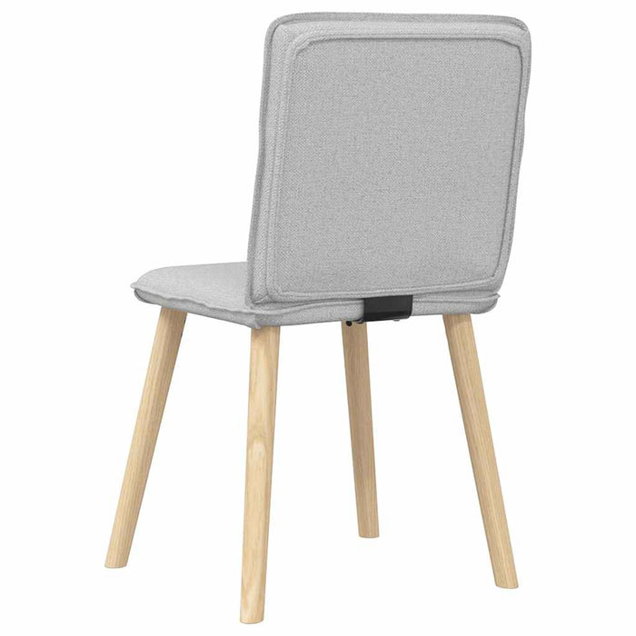 Sedie da Pranzo 2 pz Grigio Nuvola in Tessuto