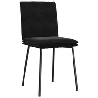 vidaXL Sedie da Pranzo 2 pz Nere in Velluto