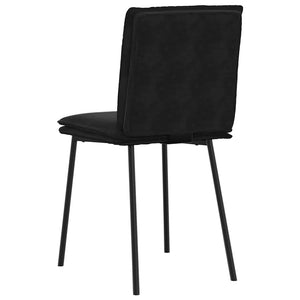 vidaXL Sedie da Pranzo 2 pz Nere in Velluto