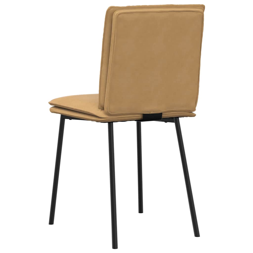 Sedie da Pranzo 2 pz Marroni in Velluto 4101252