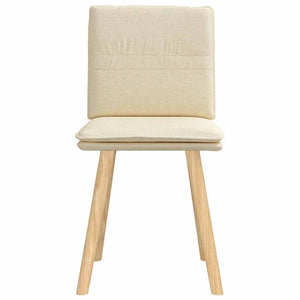 Sedie da Pranzo 2 pz Crema in Tessuto 4101262
