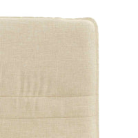 Sedie da Pranzo 2 pz Crema in Tessuto