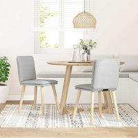 vidaXL Sedie da Pranzo 2 pz Grigio Nuvola in Tessuto