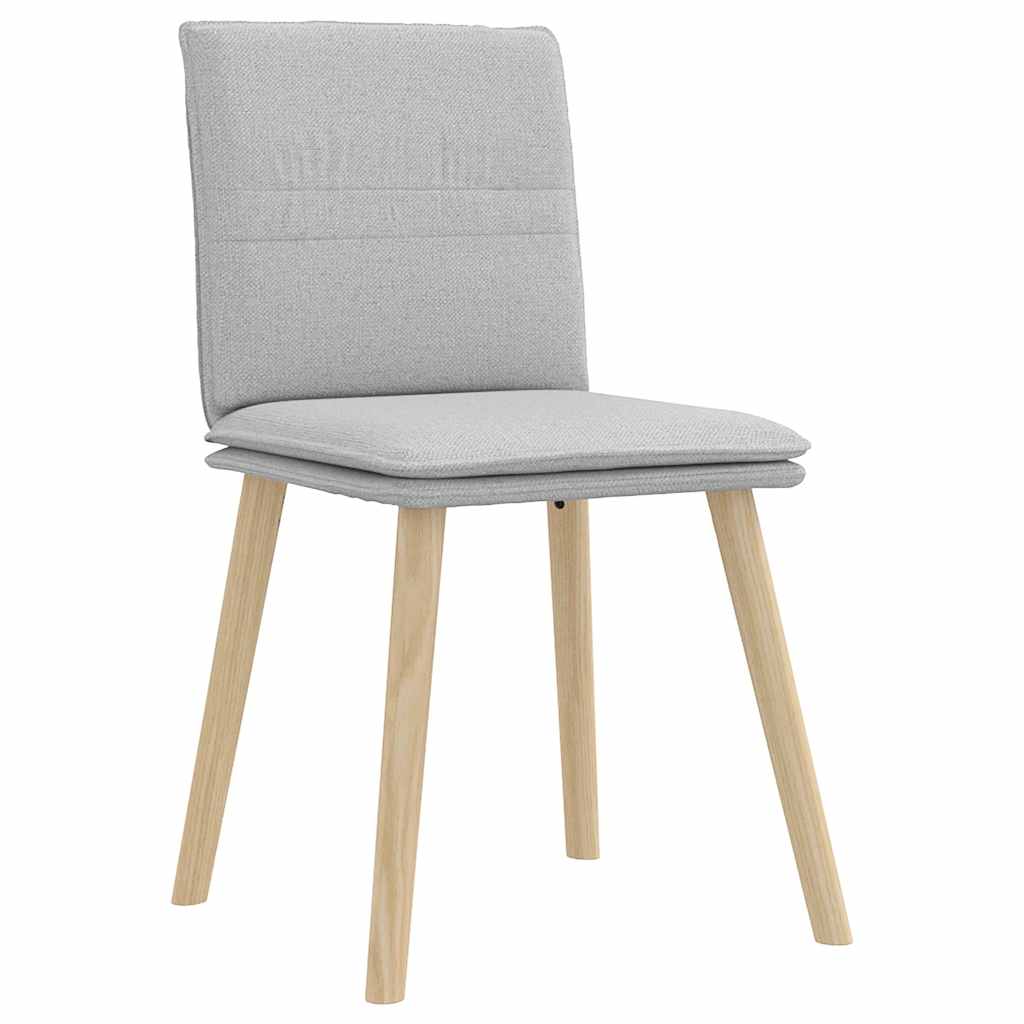 vidaXL Sedie da Pranzo 2 pz Grigio Nuvola in Tessuto
