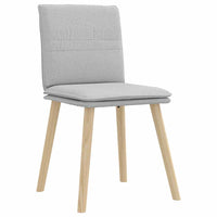 vidaXL Sedie da Pranzo 2 pz Grigio Nuvola in Tessuto