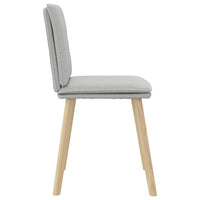 vidaXL Sedie da Pranzo 2 pz Grigio Nuvola in Tessuto
