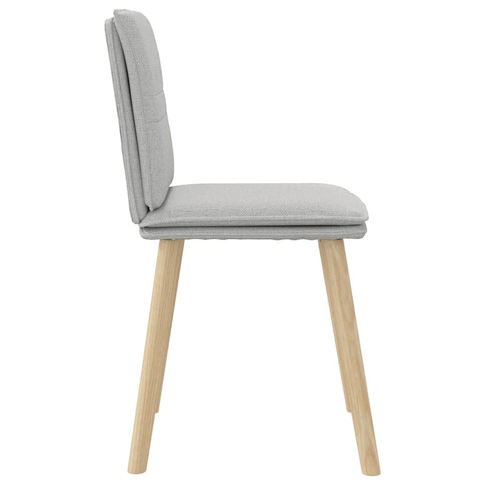 Sedie da Pranzo 2 pz Grigio Nuvola in Tessuto 4101264