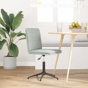 Sedia da Pranzo Grigio Chiaro in Velluto 4101267