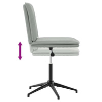 Sedia da Pranzo Grigio Chiaro in Velluto 4101267