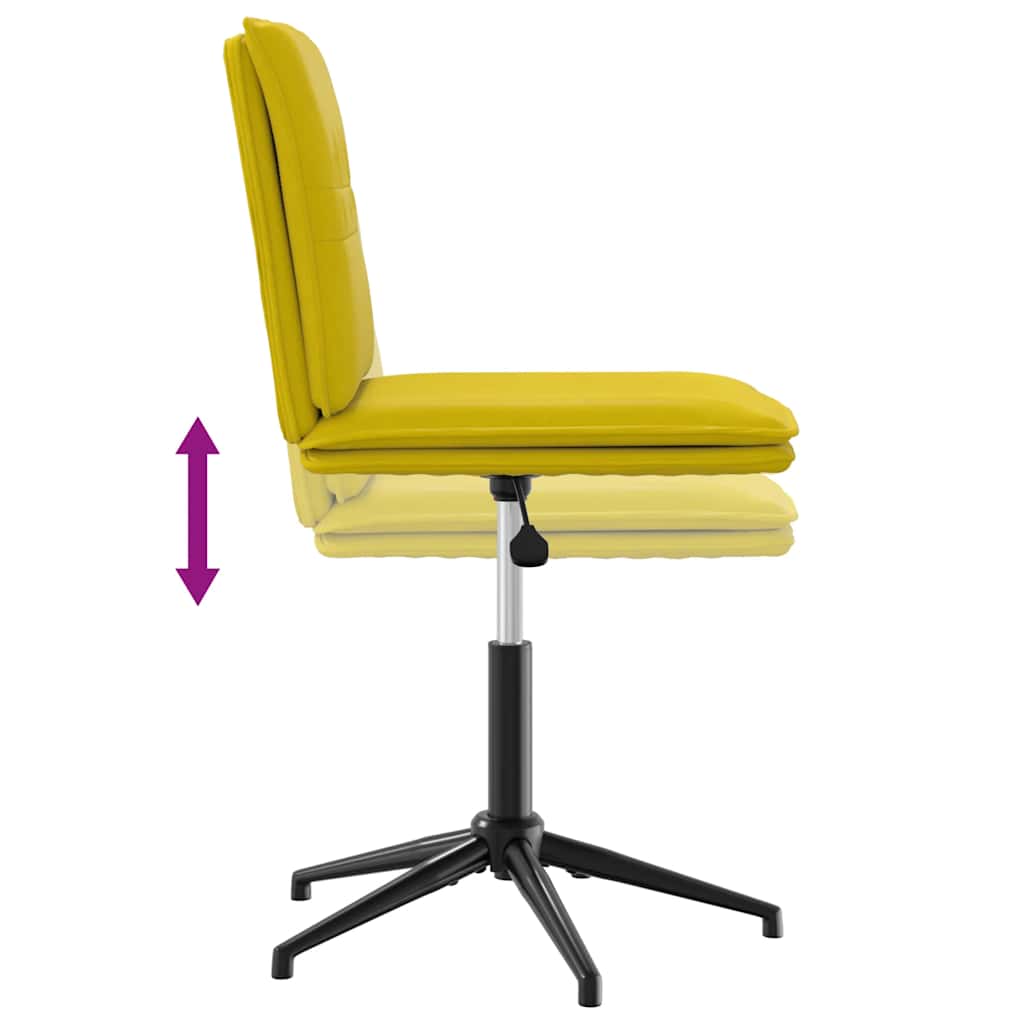 Sedia da Pranzo Giallo in Velluto 4101274