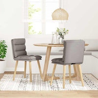 Sedie da Pranzo 2 pz Tortora in Tessuto 4101299