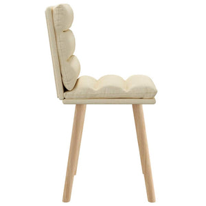 vidaXL Sedie da Pranzo 2 pz Crema in Tessuto