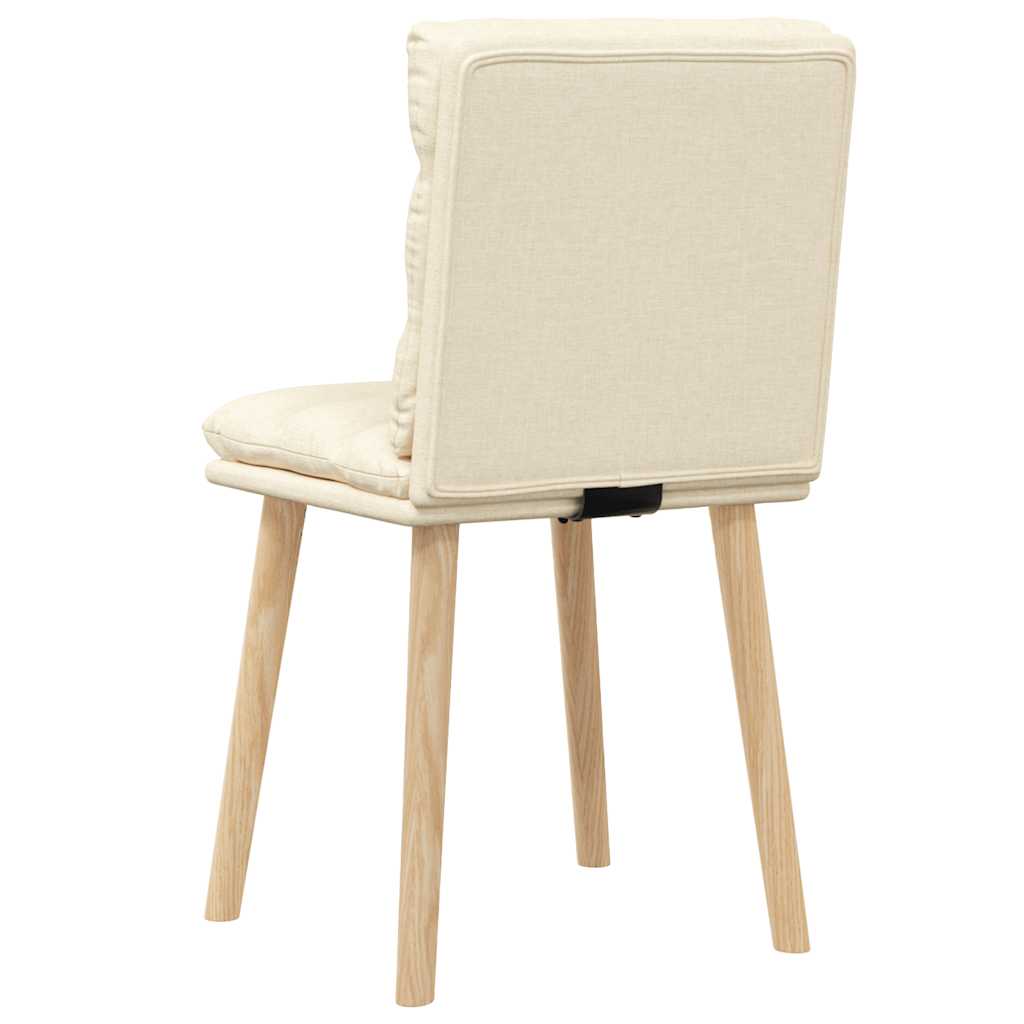 Sedie da Pranzo 2 pz Crema in Tessuto 4101300