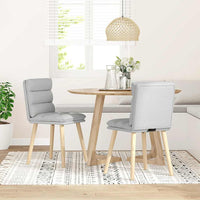 vidaXL Sedie da Pranzo 2 pz Grigio Nuvola in Tessuto
