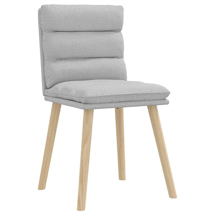 vidaXL Sedie da Pranzo 2 pz Grigio Nuvola in Tessuto