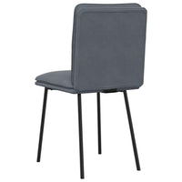 Sedie da Pranzo 2 pz Grigio Scuro in Velluto 4101310
