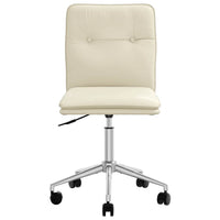 vidaXL Sedia da Pranzo Crema in Similpelle