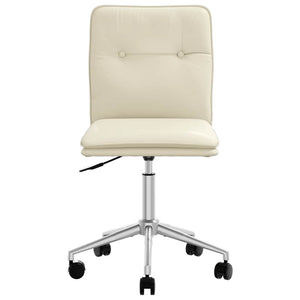 vidaXL Sedia da Pranzo Crema in Similpelle