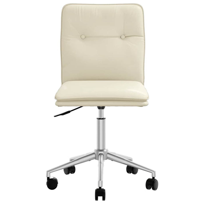 vidaXL Sedia da Pranzo Crema in Similpelle