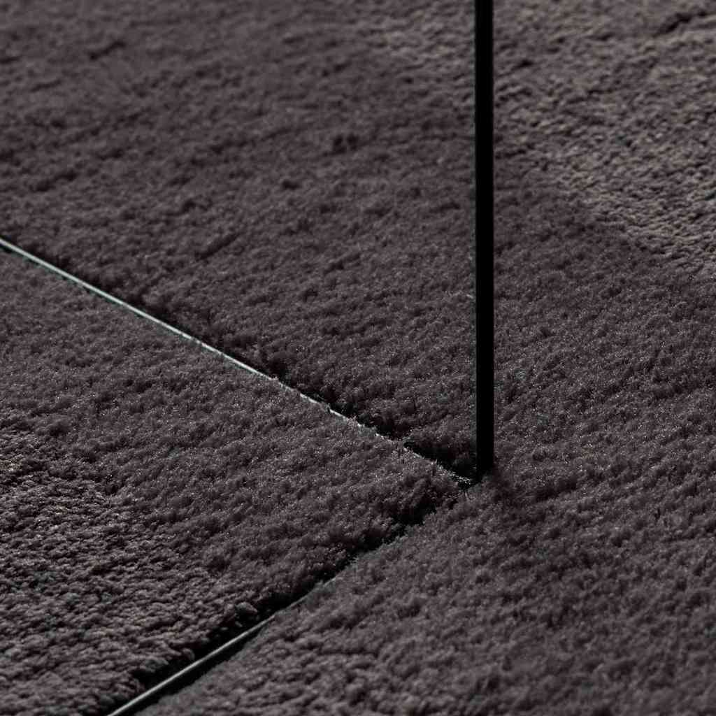 Tappeto HUARTE Antracite 100 x 200 cm 100% Poliestere 4103608
