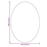 Tappeto HUARTE Grigio 200 x 140 cm 100% Poliestere 4103638