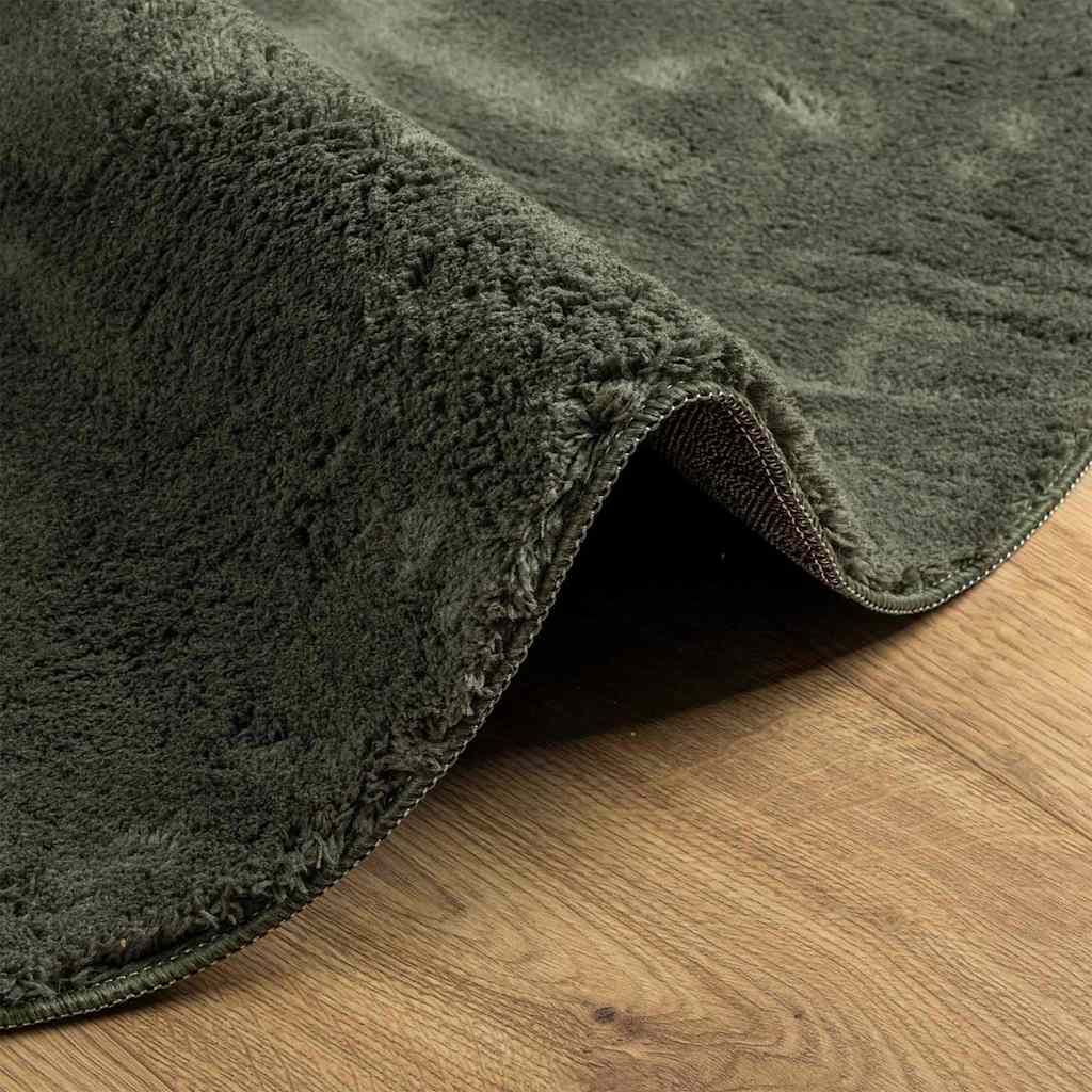 Tappeto HUARTE Verde Foresta 100 x 200 cm 100% Poliestere 4103643