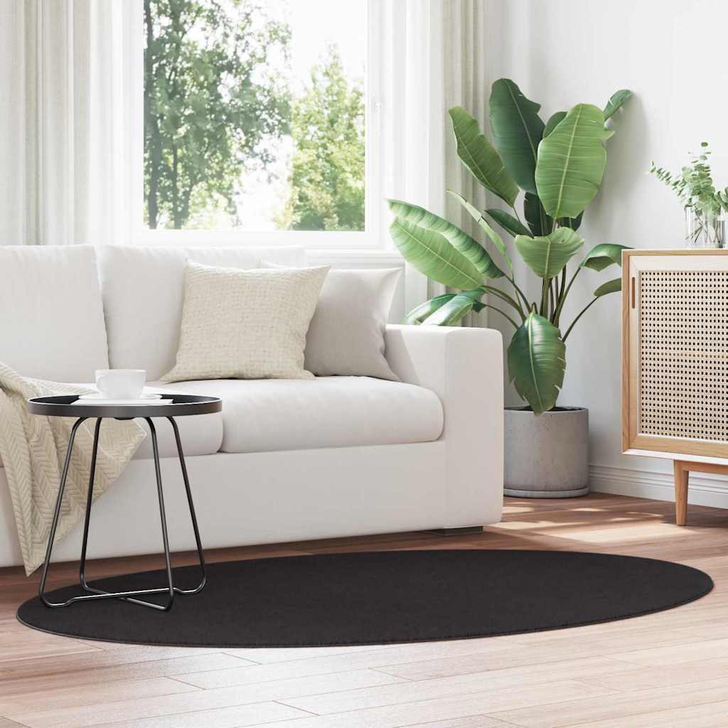 Tappeto HUARTE Nero 170 x 120 cm 100% Poliestere 4103651