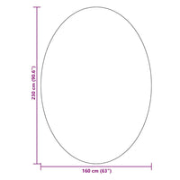 Tappeto HUARTE Nero 230 x 160 cm 100% Poliestere 4103653