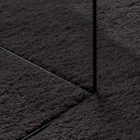 Tappeto HUARTE Nero 100 x 200 cm Poliestere 4103699