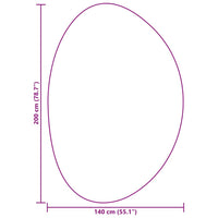 Tappeto HUARTE Nero 140 x 200 cm Poliestere 4103701