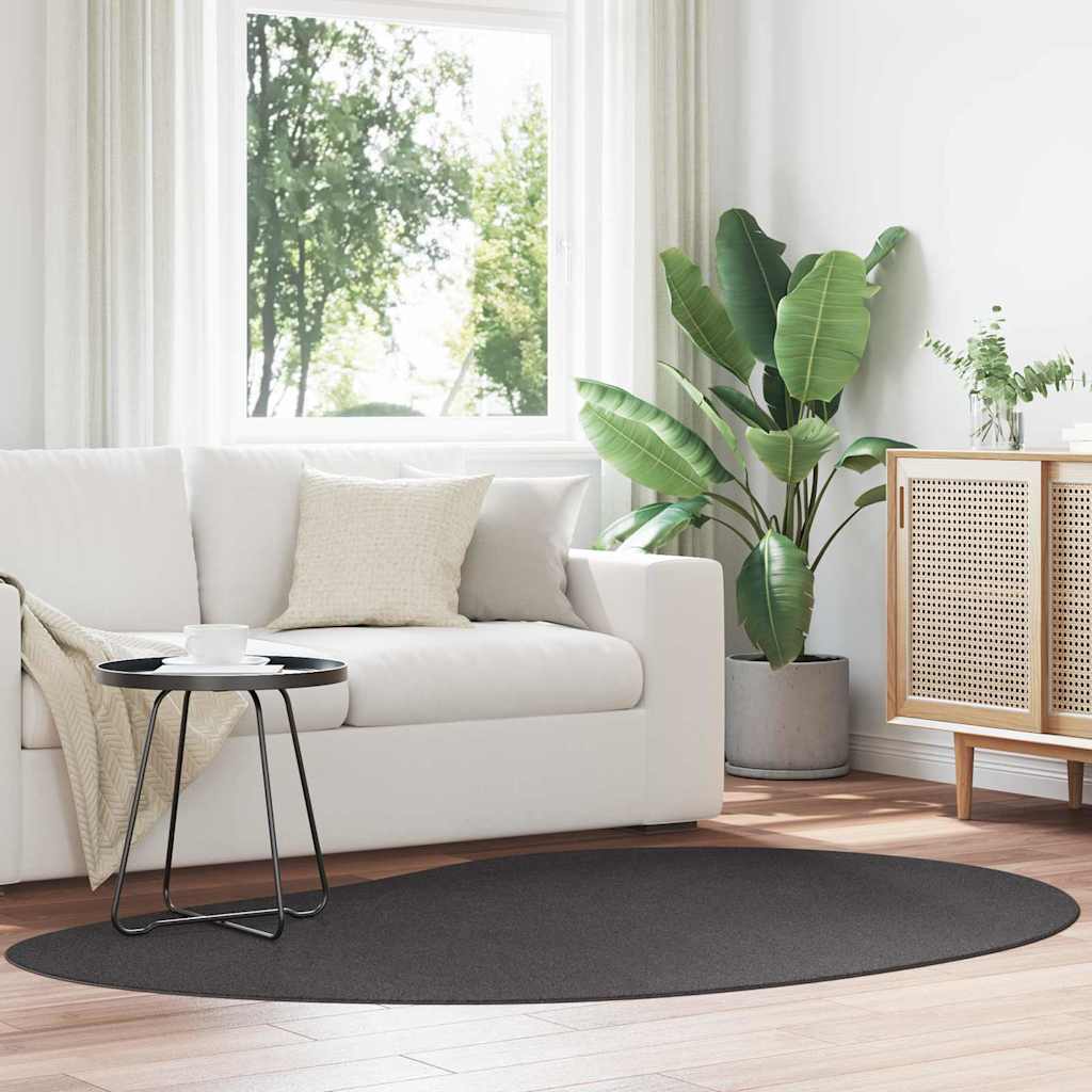 Tappeto Antracite 140 x 200 cm Poliestere 4103708