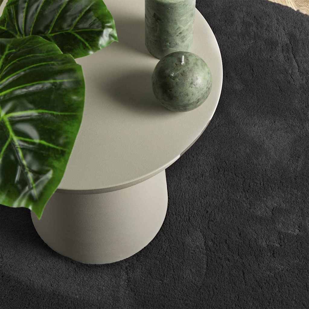 Tappeto Nero 120 x 170 cm Poliestere 4103749