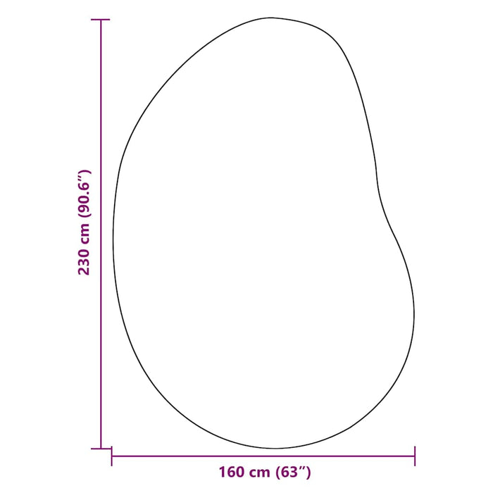 Tappeto HUARTE Nero 160 x 230 cm Poliestere 4103751