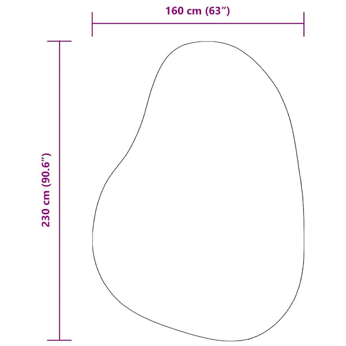 Tappeto HUARTE Antracite 160 x 230 cm Poliestere 4103758