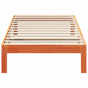vidaXL Letto senza Materasso Marrone Cera 80x200 cm Legno di Pino
