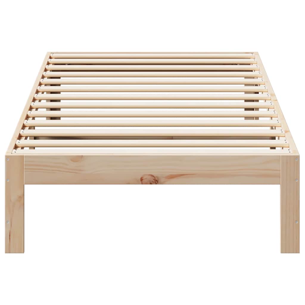 vidaXL Giroletto senza Materasso 90x200 cm in Legno Massello di Pino