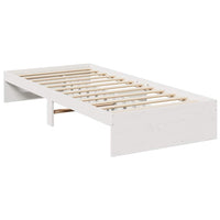 Dormeuse senza Materasso Bianco 100x200 cm Legno Massello Pino