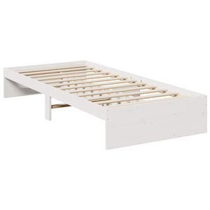 Dormeuse senza Materasso Bianca 80x200 cm Legno Massello Pino 859245