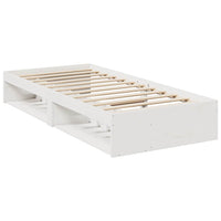 vidaXL Dormeuse senza Materasso Bianca 90x190 cm Legno Massello Pino
