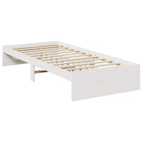 Dormeuse senza Materasso Bianca 90x190 cm Legno Massello Pino 859248