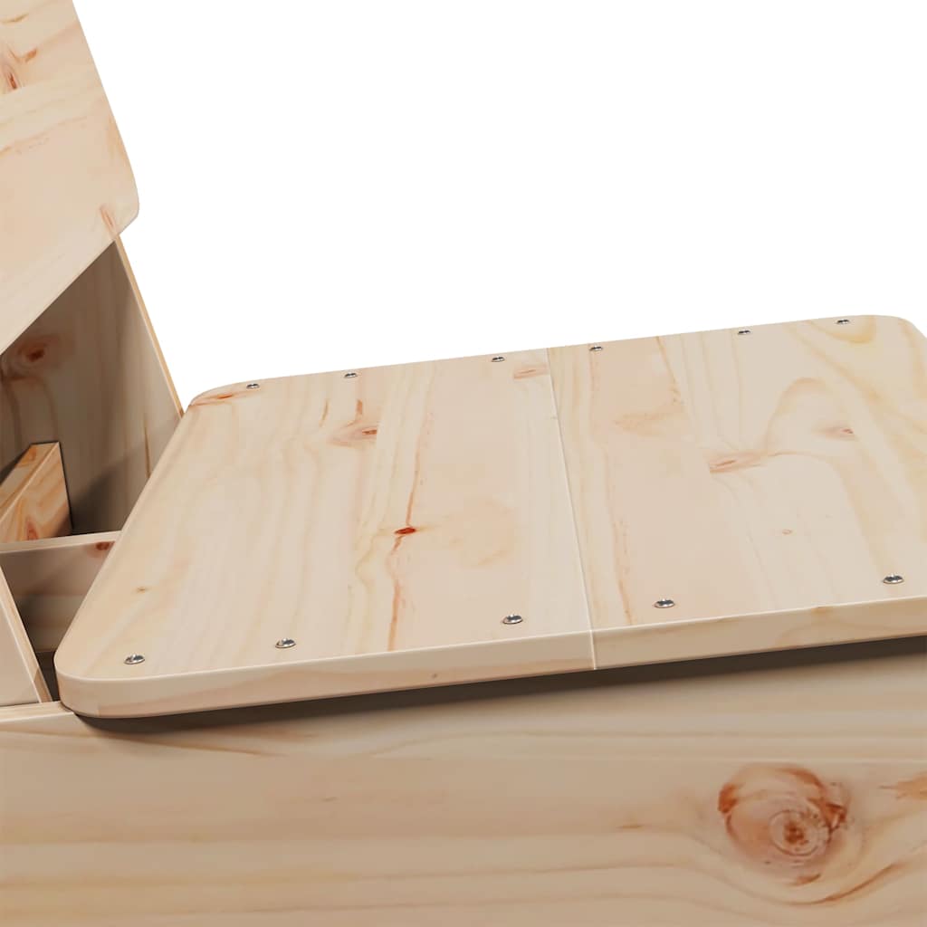 Sedie da Giardino 2 pz 60x64x70,5 cm Legno Massello di Pino 859312