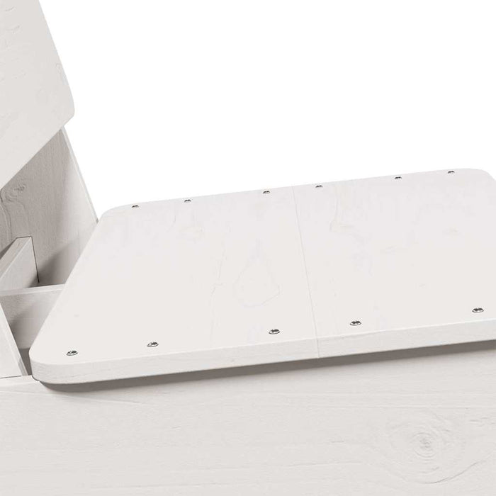 vidaXL Sedie da Giardino 2 pz Bianche Legno Massello di Pino