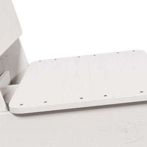 Sedie da Giardino 2 pz Bianche Legno Massello di Pino 859313