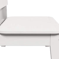 Sedia da Giardino Bianca 60x52,5x72cm in Legno Massello di Pino 859318