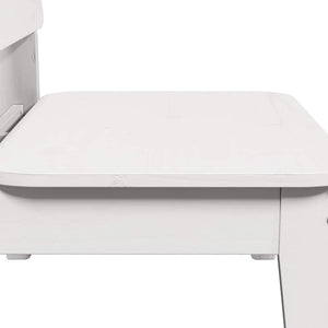 Sedia da Giardino Bianca 60x52,5x72cm in Legno Massello di Pino 859318