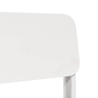 Sedia da Giardino Bianca 60x52,5x72cm in Legno Massello di Pino 859318